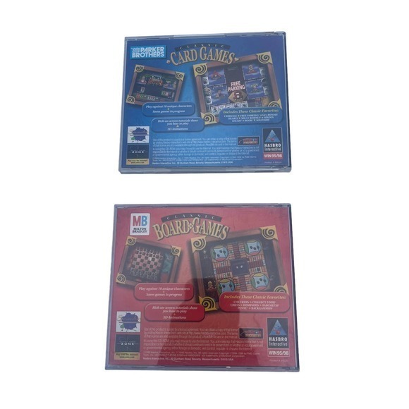 Parker Brothers Card Games & Board Games PC Discs Milton‎ Bradley Board - Picture 4 of 4